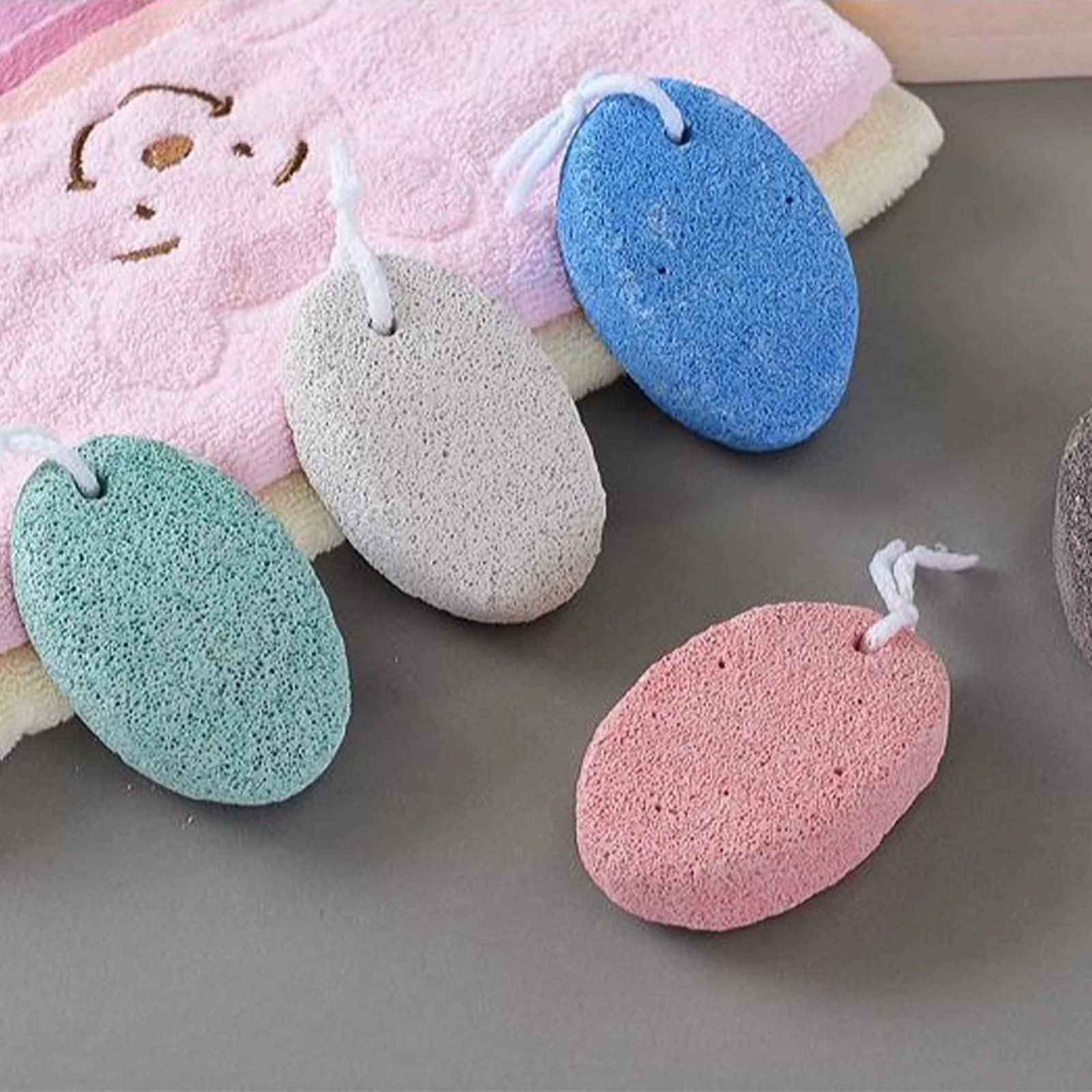 Ergonomic Volcanic Pumice Stone Set for Exfoliating Hard Skin and Callus Removal (2-Pack)