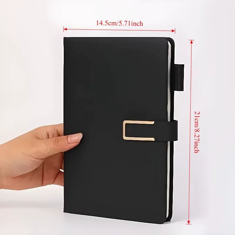 Elegant A5 Leather-Bound Journal with Magnetic Clasp for Business & Personal Use alternate