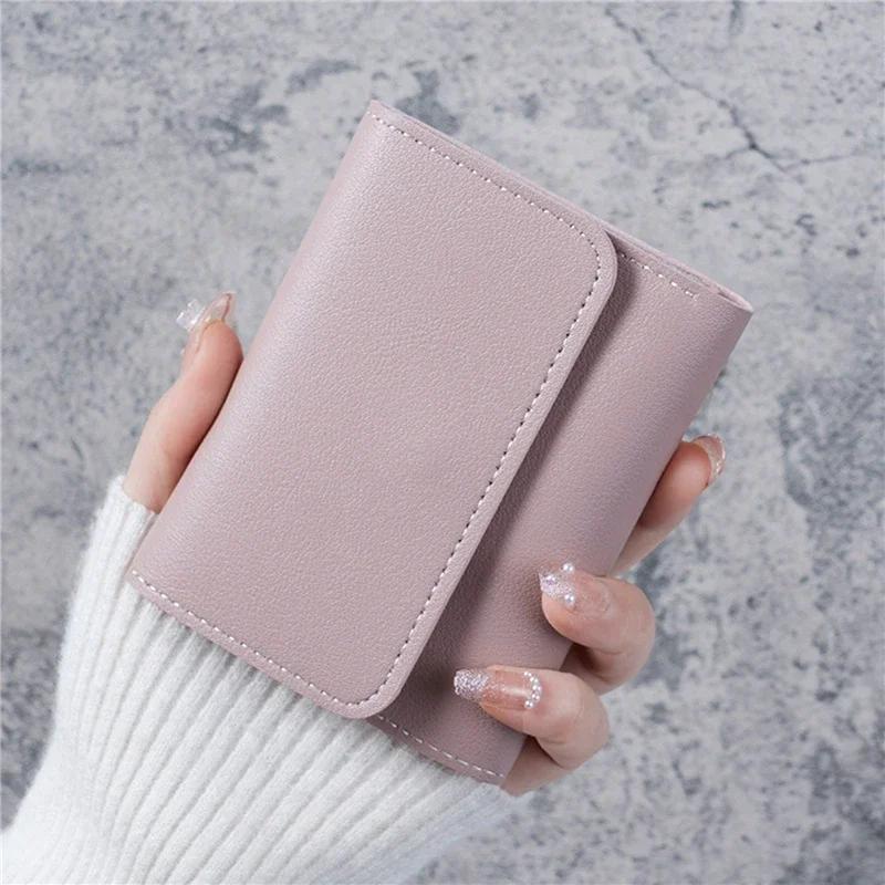 Chic Compact PU Leather Wallet with Secure Hasp Closure – Card Holder & Coin Purse for Women - Image 7
