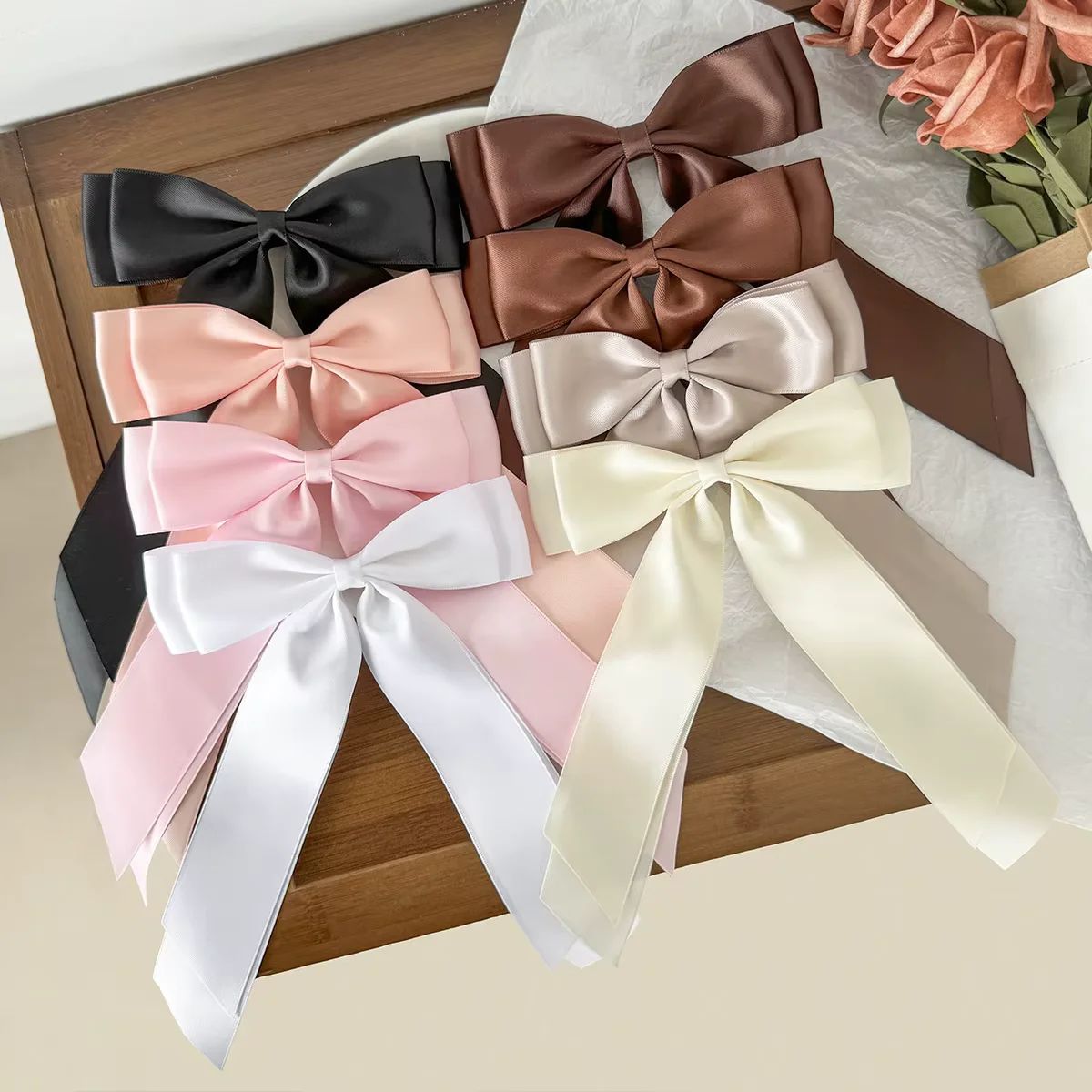 Elegant Satin Bow Ribbon Hair Clip for Sweet Parties & Everyday Chic - Image 1