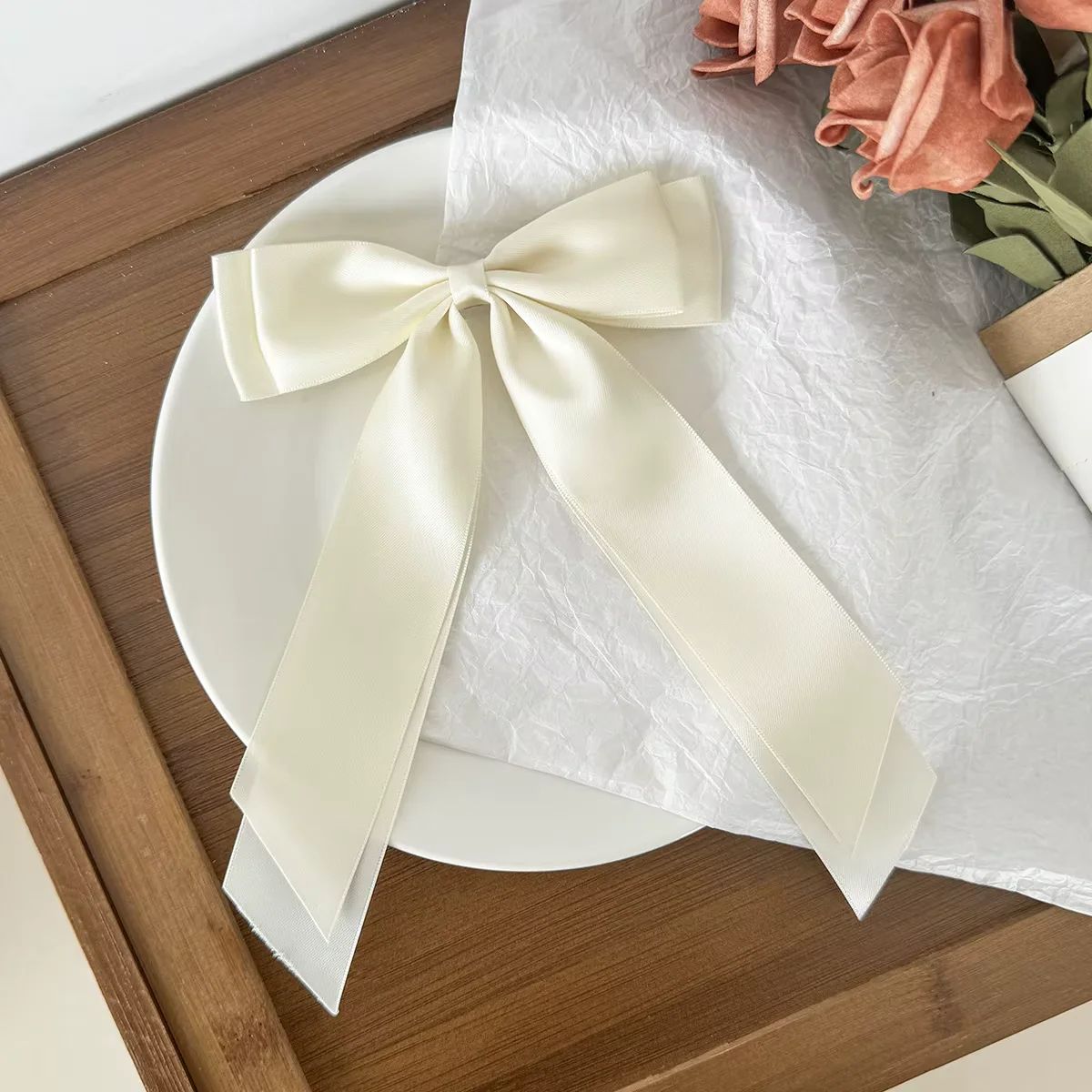 Elegant Satin Bow Ribbon Hair Clip for Sweet Parties & Everyday Chic - Image 5