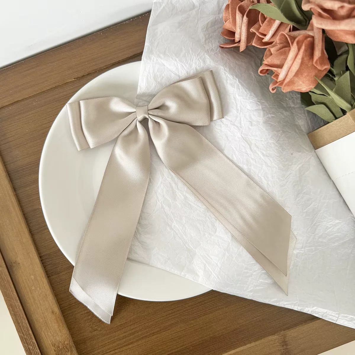 Elegant Satin Bow Ribbon Hair Clip for Sweet Parties & Everyday Chic - Image 10