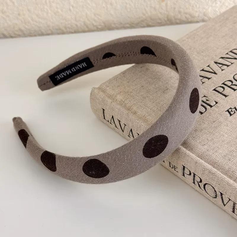 Taupe Large Polka Dot