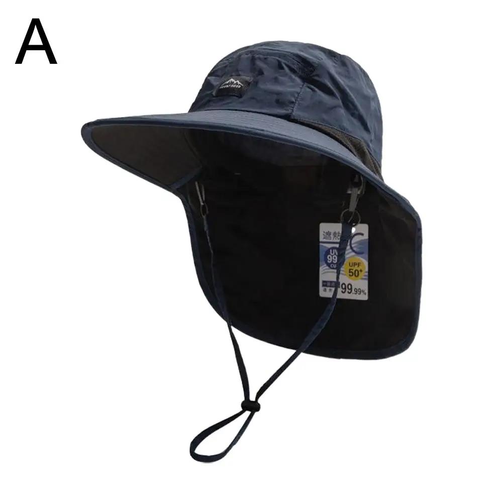 Unisex Outdoor Sun Protection Hat with Wide Brim, Quick-Dry Fabric, and Breathable Neck Flap - Image 7