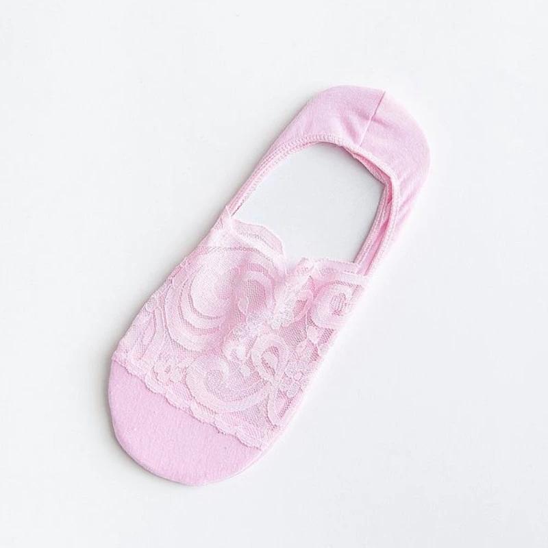 Delicate Floral Lace Non-Slip Invisible Liner Socks for Women – Breathable & Comfortable Footwear - Image 7