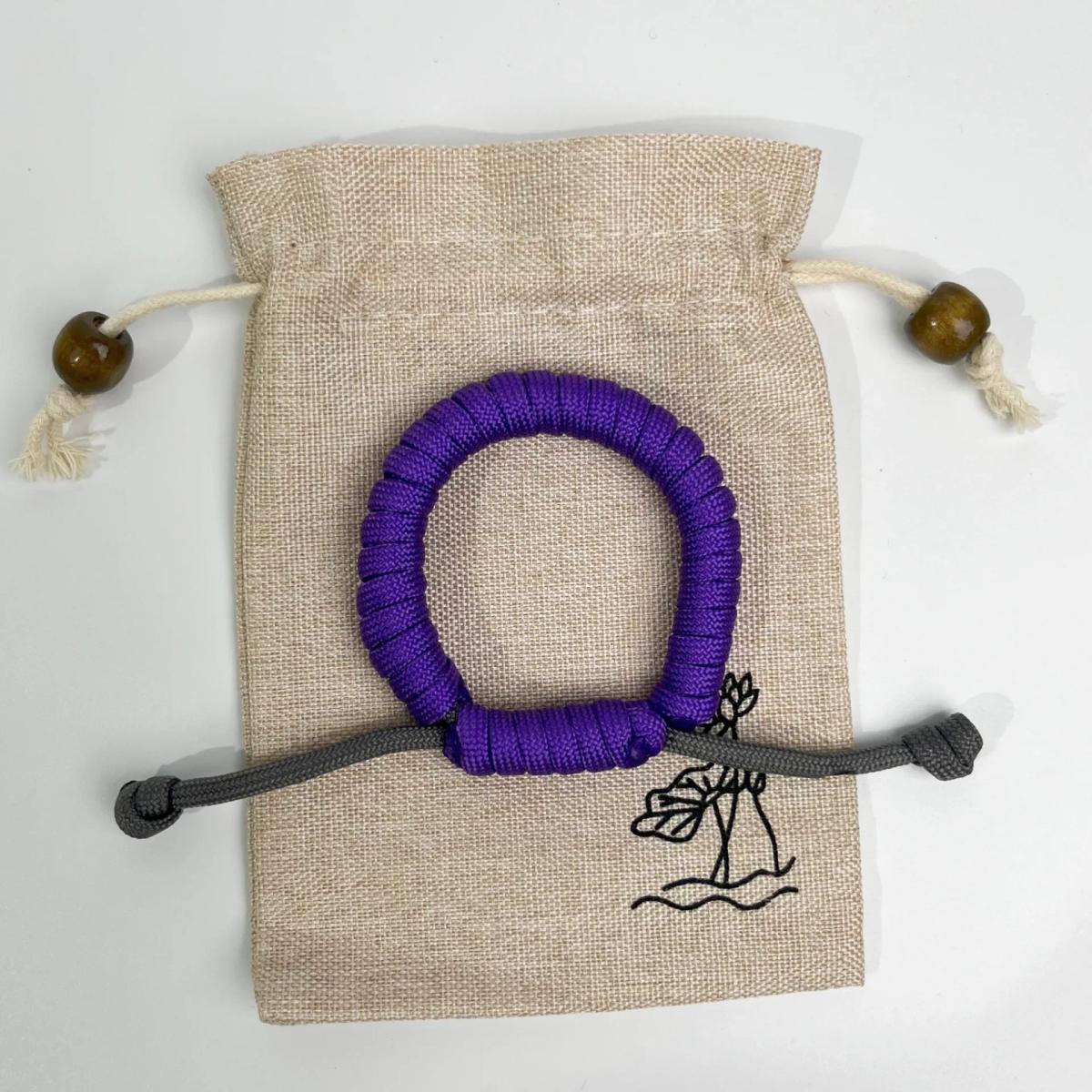 Handmade Adjustable Paracord Survival Bracelet for Outdoor Enthusiasts and Everyday Wear - Image 4