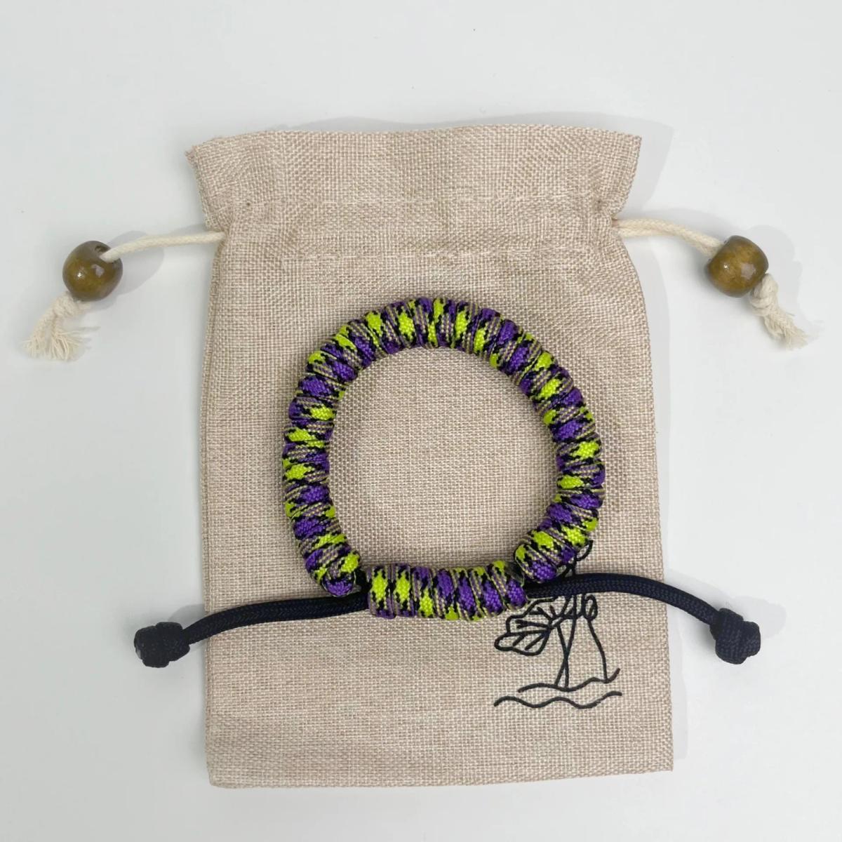 Handmade Adjustable Paracord Survival Bracelet for Outdoor Enthusiasts and Everyday Wear - Image 7