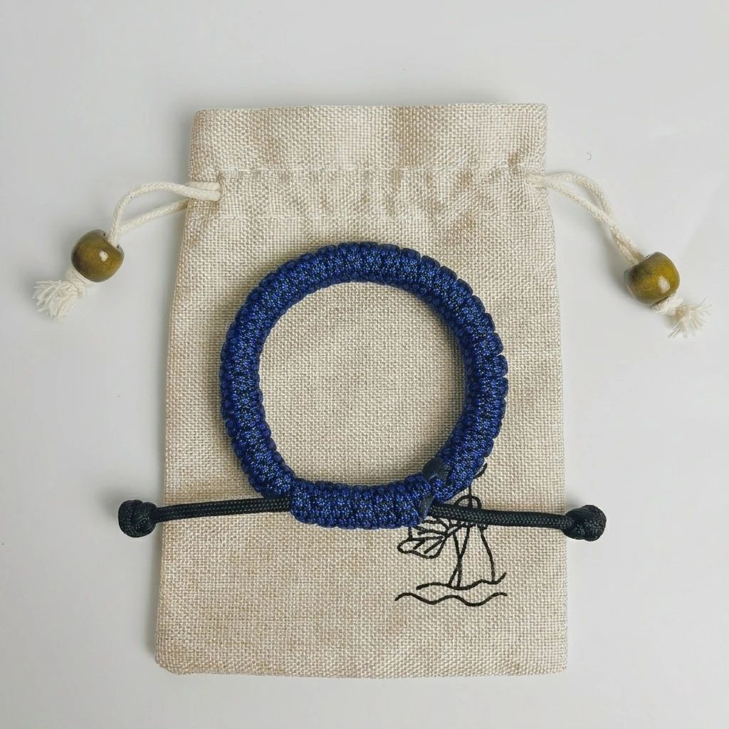 Handmade Adjustable Paracord Survival Bracelet for Outdoor Enthusiasts and Everyday Wear - Image 9