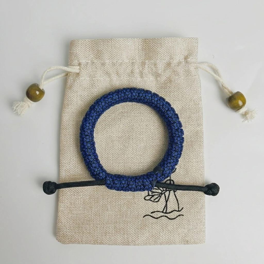 Handmade Adjustable Paracord Survival Bracelet for Outdoor Enthusiasts and Everyday Wear - Image 9