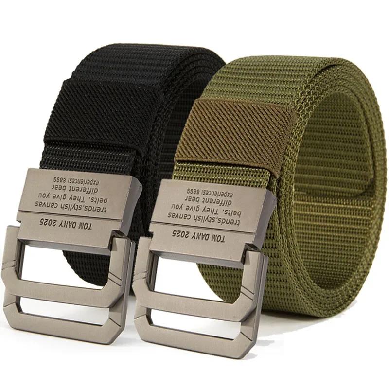 Men's Durable Canvas Webbing Belt with Quick-Release Buckle for Casual & Everyday Style - Image 1