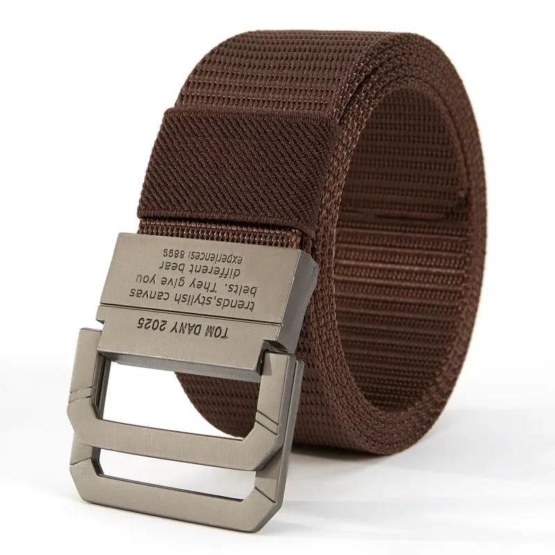 Men's Durable Canvas Webbing Belt with Quick-Release Buckle for Casual & Everyday Style - Image 4