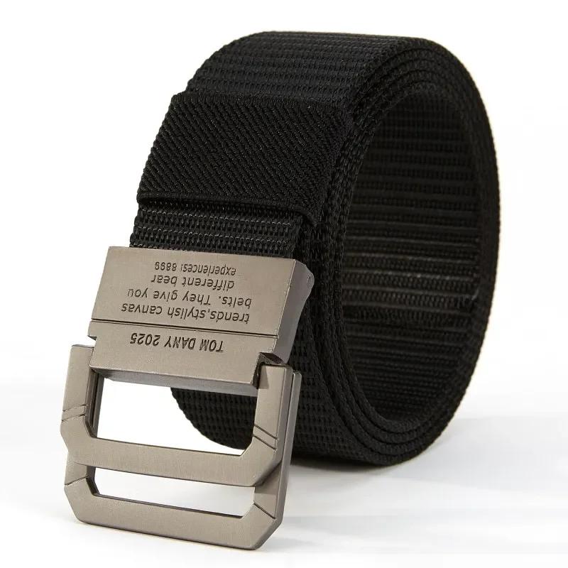 Men's Durable Canvas Webbing Belt with Quick-Release Buckle for Casual & Everyday Style - Image 9