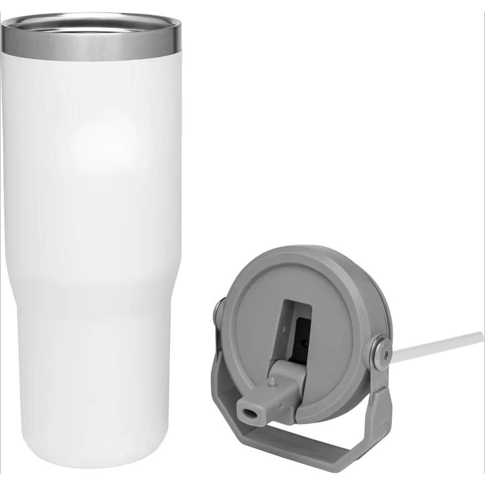 Premium 900ml Stainless Steel Vacuum Insulated Tumbler with Straw, Handle & Leak-Proof Lid alternate