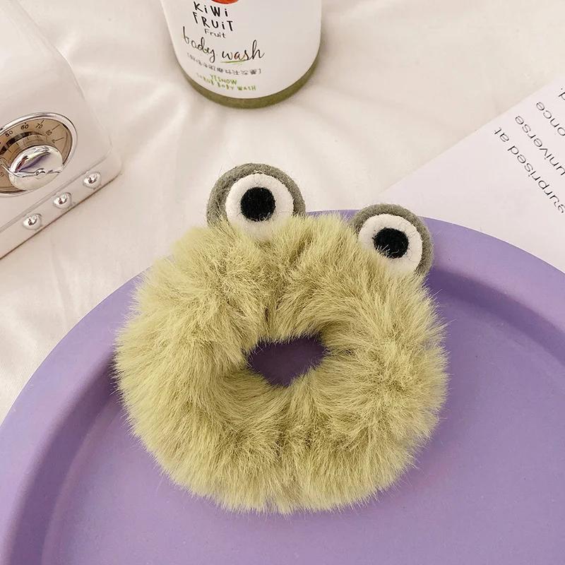 Charming Plush Animal Ear Scrunchies – Soft Elastic Hair Ties for Girls & Women - Image 5