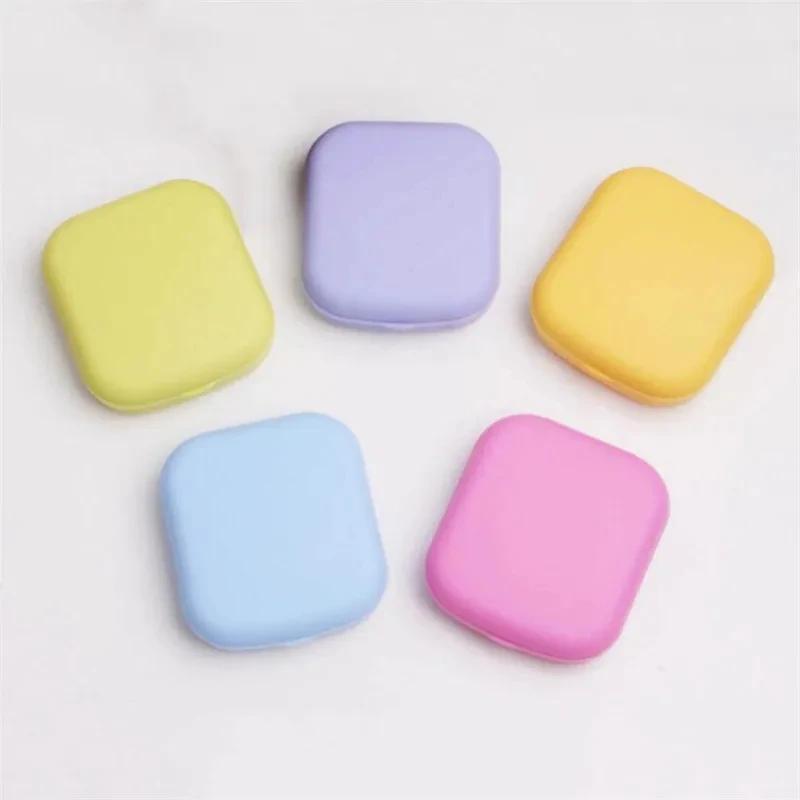 Compact Square Contact Lens Travel Kit with Mirror and Accessories for Women - Image 5