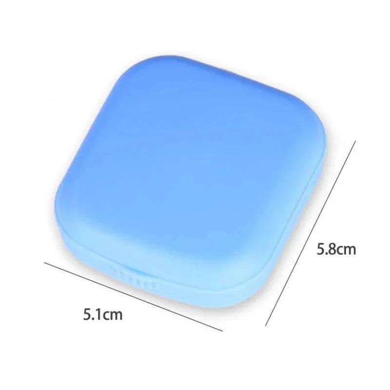 Compact Square Contact Lens Travel Kit with Mirror and Accessories for Women - Image 6