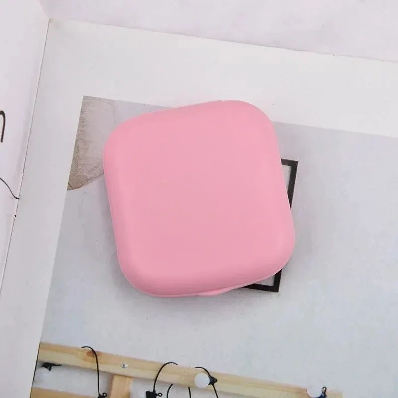 Compact Square Contact Lens Travel Kit with Mirror and Accessories for Women - Image 8