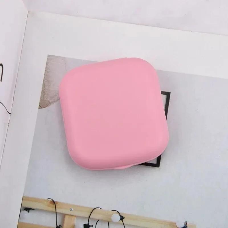 Compact Square Contact Lens Travel Kit with Mirror and Accessories for Women - Image 8