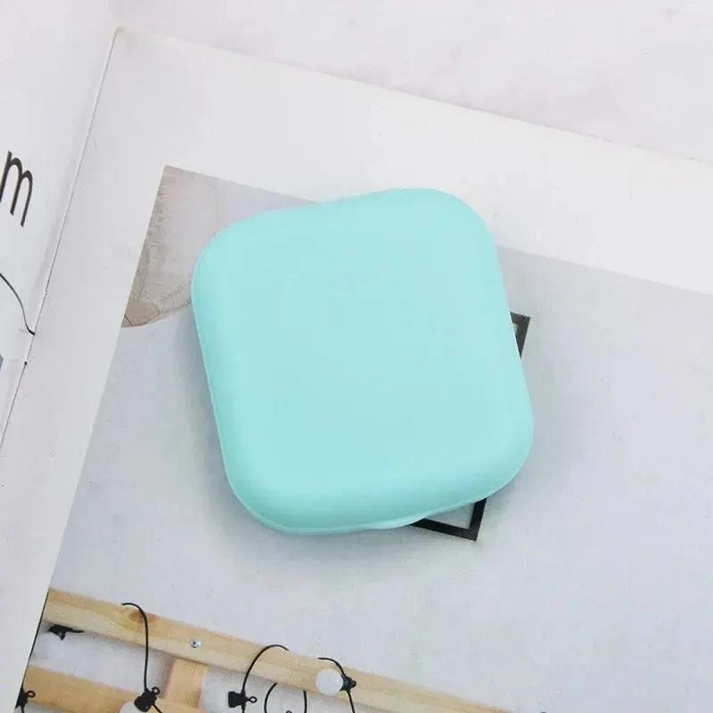 Compact Square Contact Lens Travel Kit with Mirror and Accessories for Women - Image 11