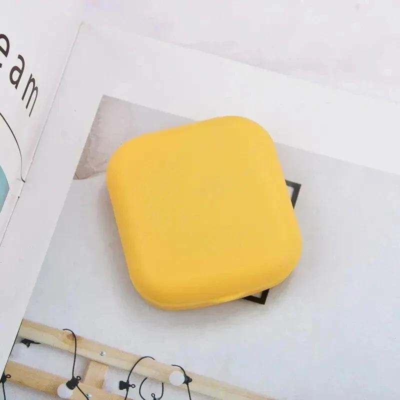 Compact Square Contact Lens Travel Kit with Mirror and Accessories for Women - Image 12
