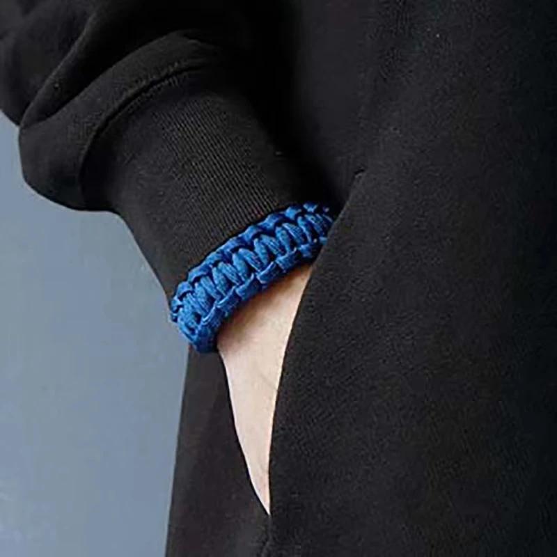 Adjustable 550 Paracord Survival Bracelet for Outdoor Adventures & Emergency Preparedness - Image 4