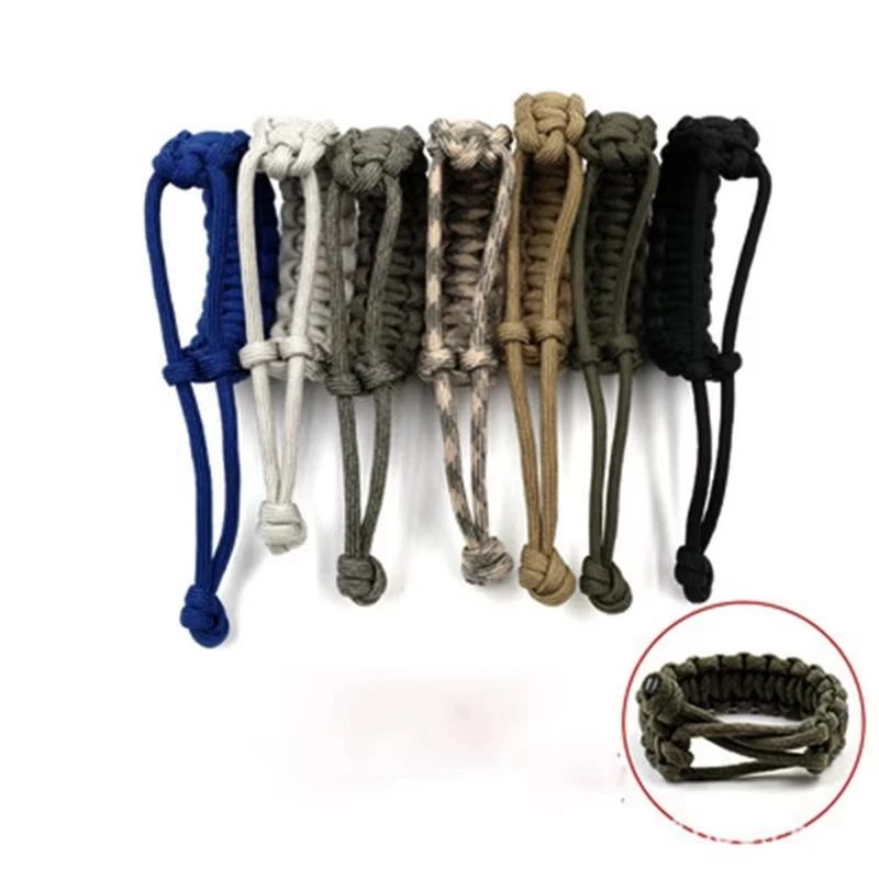 Adjustable 550 Paracord Survival Bracelet for Outdoor Adventures & Emergency Preparedness - Image 5