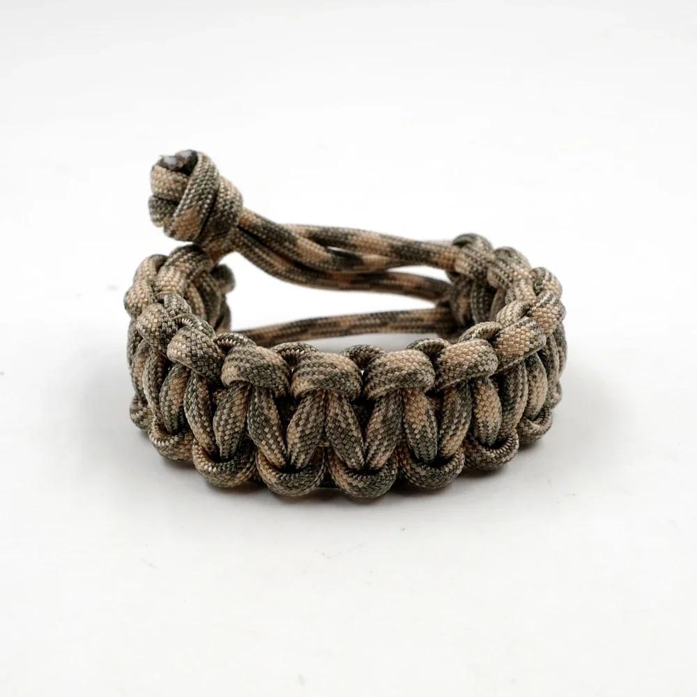 Adjustable 550 Paracord Survival Bracelet for Outdoor Adventures & Emergency Preparedness - Image 11