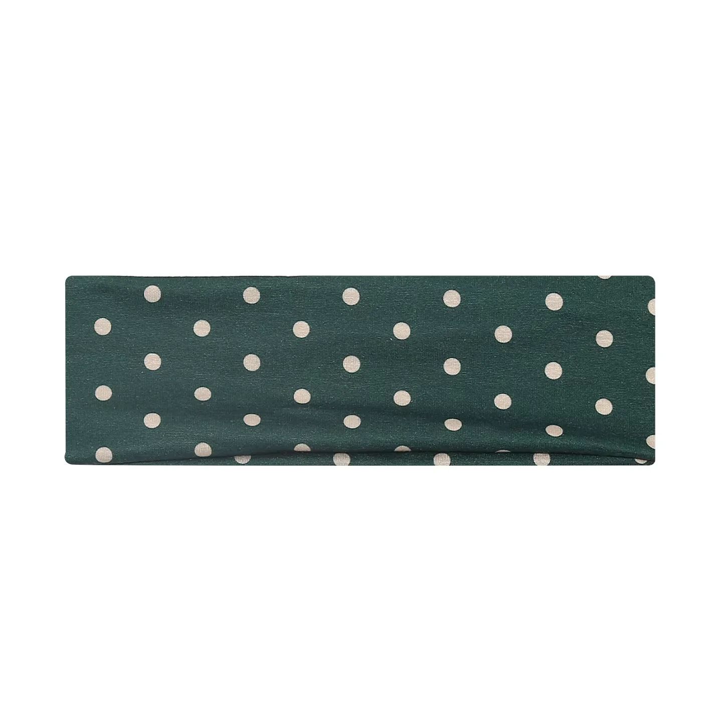 Chic Polka Dot Elastic Sports Headband for Women — Non-Slip Yoga & Active Lifestyle Hair Accessory alternate