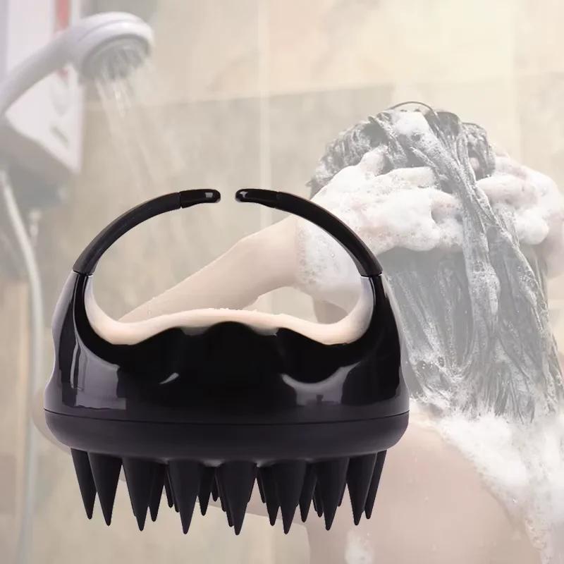 Silicone Scalp Massager & Exfoliator Brush for Hair Growth & Relaxation - Image 3