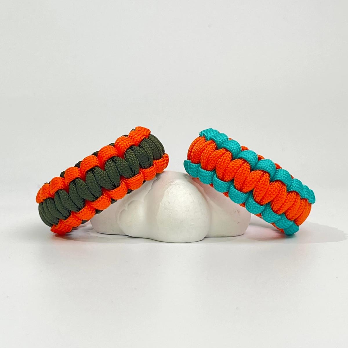 Vibrant Handwoven Paracord Survival Bracelet for Outdoor Adventures and Everyday Style - Image 10