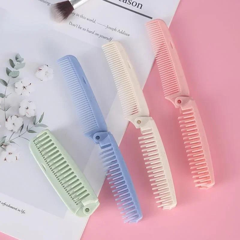 Portable Folding Hair Comb with Gentle Massage Bristles – Compact Travel-Friendly Styling Tool - Image 2