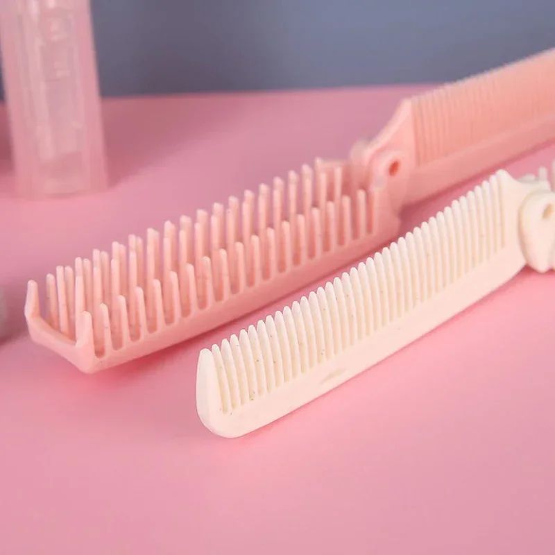 Portable Folding Hair Comb with Gentle Massage Bristles – Compact Travel-Friendly Styling Tool - Image 3
