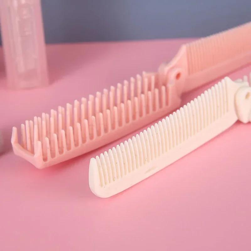 Portable Folding Hair Comb with Gentle Massage Bristles – Compact Travel-Friendly Styling Tool - Image 3