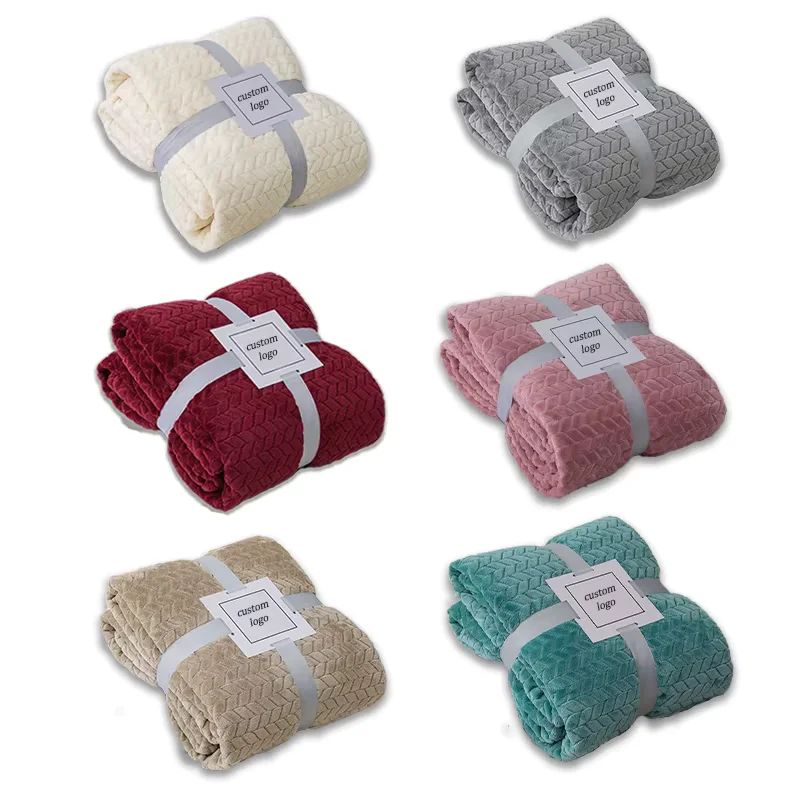 Luxurious Soft Textured Fleece Throw Blanket for Cozy Home Comfort and Gifting