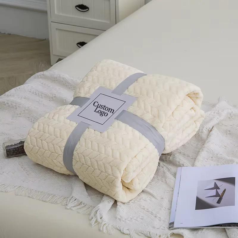 Luxurious Soft Textured Fleece Throw Blanket for Cozy Home Comfort and Gifting - Image 4