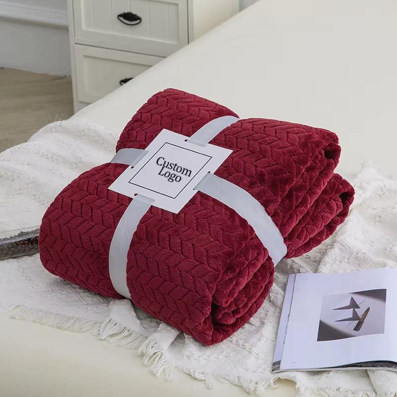 Luxurious Soft Textured Fleece Throw Blanket for Cozy Home Comfort and Gifting - Image 7