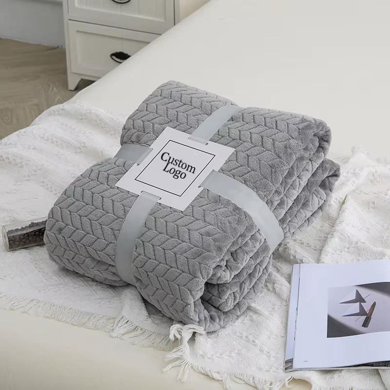 Luxurious Soft Textured Fleece Throw Blanket for Cozy Home Comfort and Gifting - Image 8