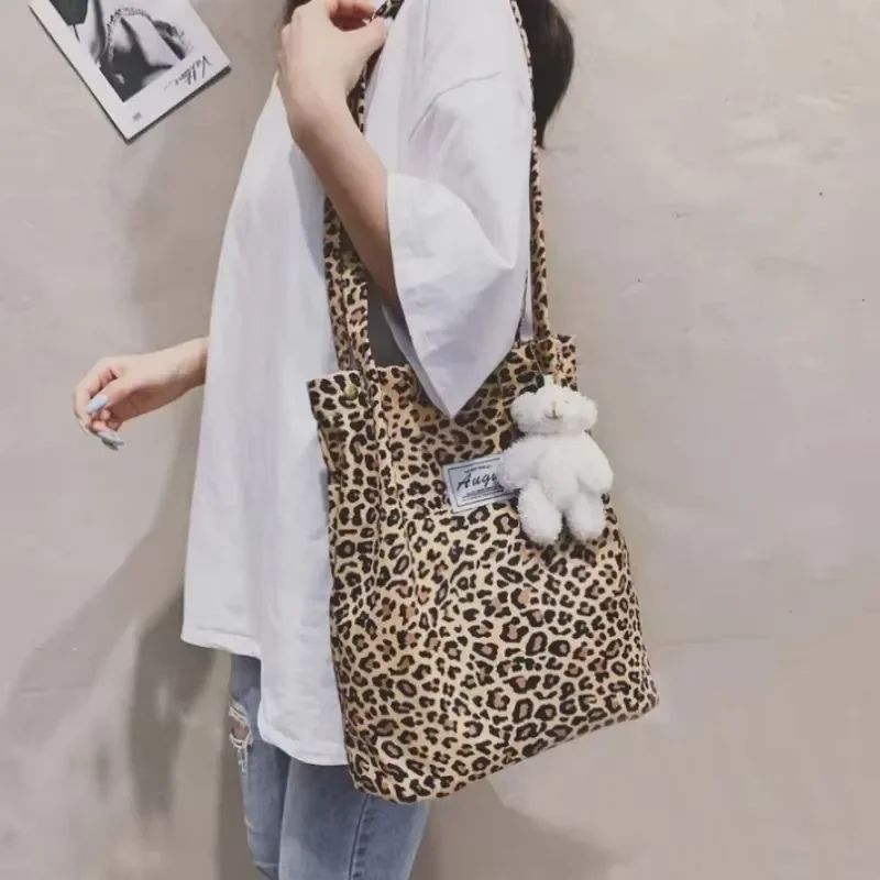 Fashionable Printed Canvas Shoulder Tote Bag for Everyday Style & Shopping - Image 7