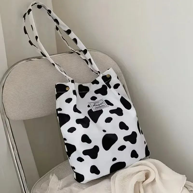 Fashionable Printed Canvas Shoulder Tote Bag for Everyday Style & Shopping - Image 11