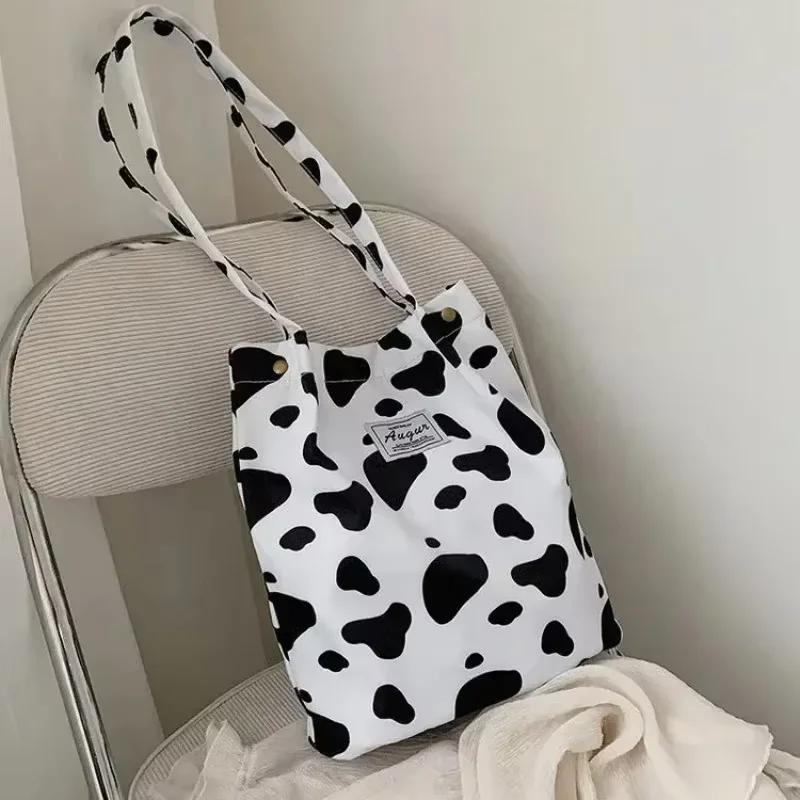 Fashionable Printed Canvas Shoulder Tote Bag for Everyday Style & Shopping - Image 11