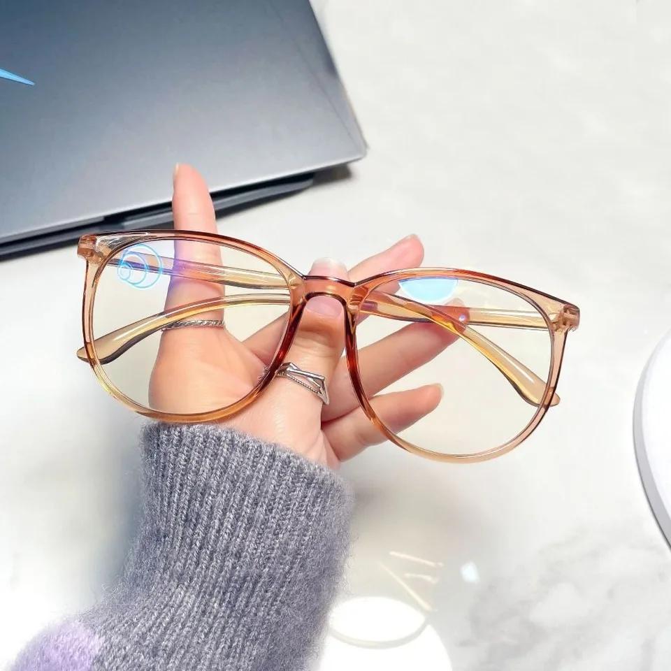 Stylish Unisex Round Frame Anti-Blue Light Glasses for Digital Screen Protection & Everyday Wear - Image 1