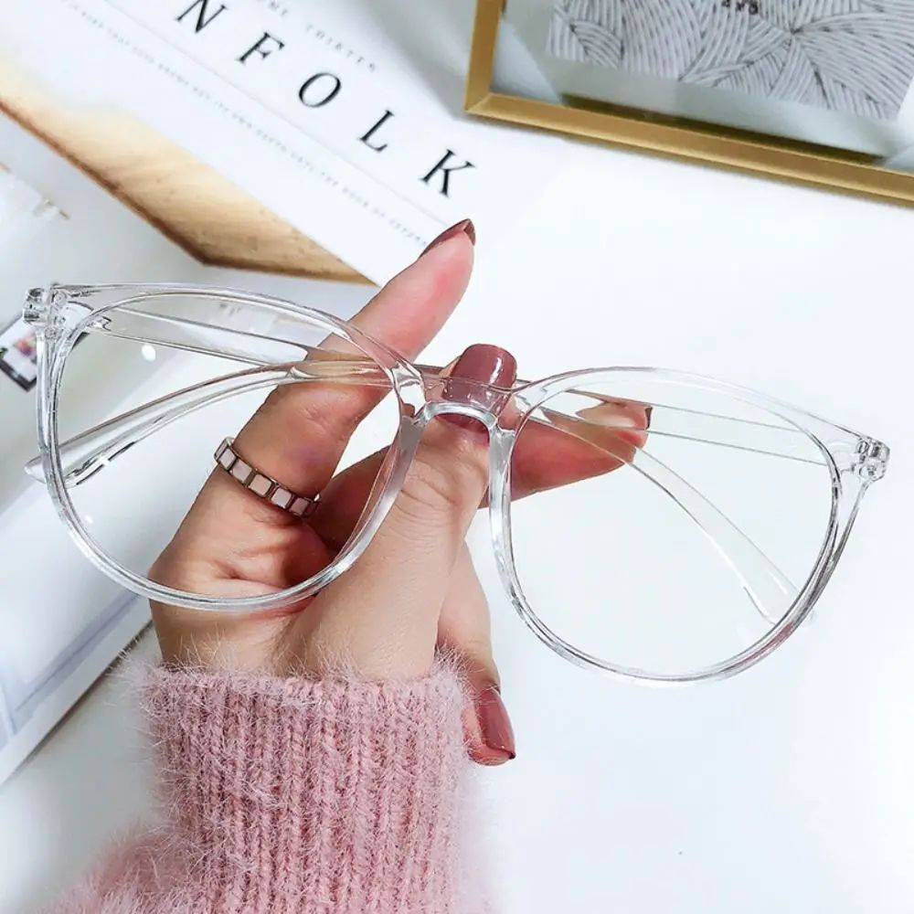 Stylish Unisex Round Frame Anti-Blue Light Glasses for Digital Screen Protection & Everyday Wear - Image 8