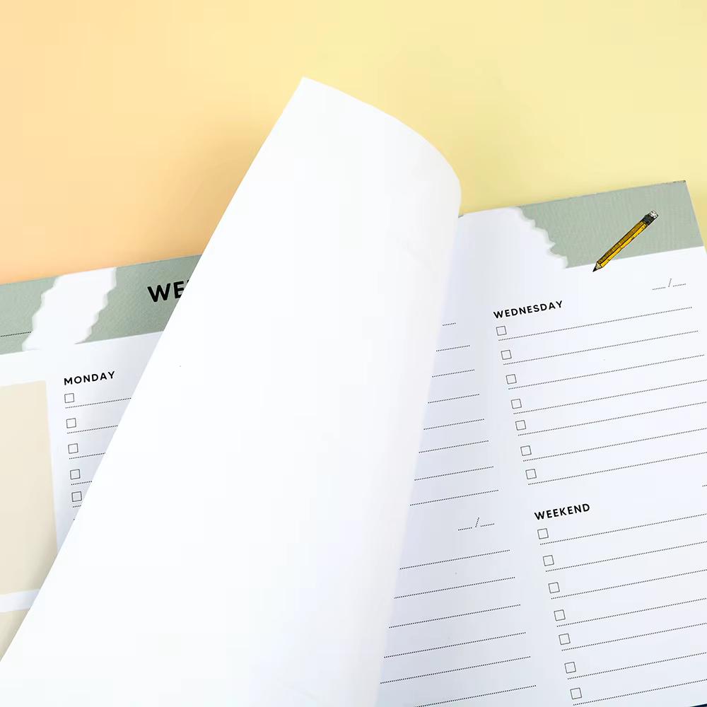 Undated Weekly Planner Pad with Habit Tracker & To-Do List – B5 Size - Image 5