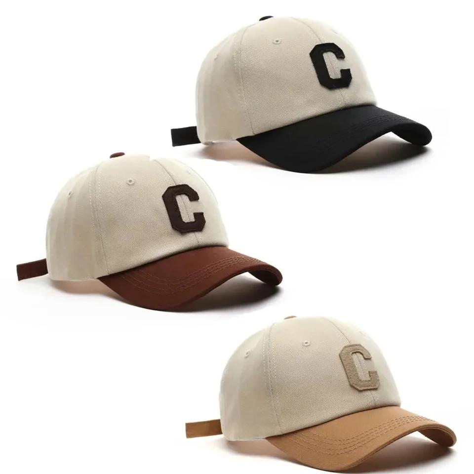 Fashionable Letter C Patch Cotton Baseball Cap for Casual Wear - Image 2