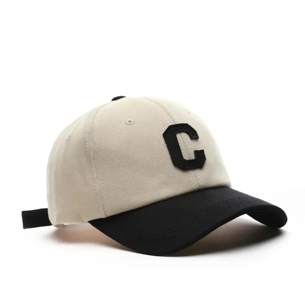 Fashionable Letter C Patch Cotton Baseball Cap for Casual Wear - Image 5