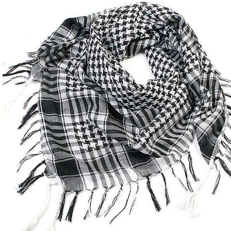 Versatile Unisex Plaid Shemagh Scarf with Tassels – All-Season Fashion Accessory - Image 3
