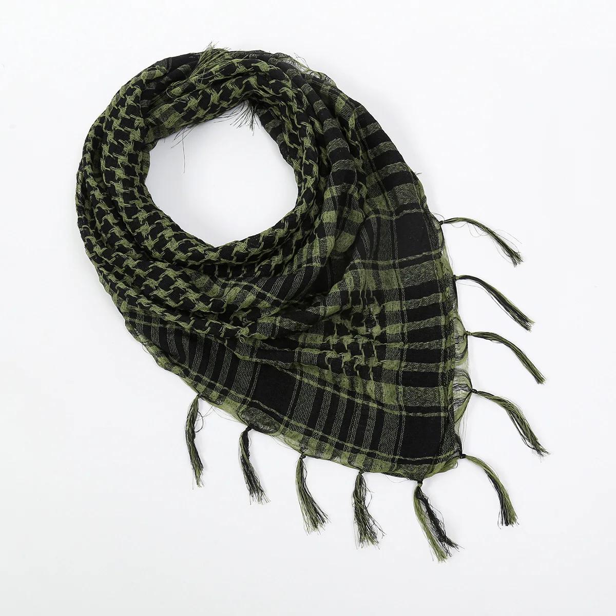 Versatile Unisex Plaid Shemagh Scarf with Tassels – All-Season Fashion Accessory - Image 11